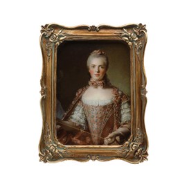 YULINK 5x7 Vintage Picture Frame, Antique Ornate Bronze Gold Photo Frame, for Tabletop and Wall Display, Decorative Retro Home Decor, Old Fashioned Photo Gallery Art