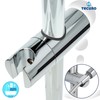 tecuro Gleiter Schieber Brausehalter für Wandstange 18 mm verchromt