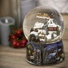Roman 37753 Glitterdomes Snow Globe 150mm Musical with Santa in