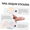 12 Nail Art Decals Decoration Nail Decor Star Stickers Sequins