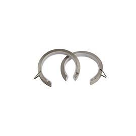 Speedy 28 mm Lined Bay Pole Passing Rings, Pack of 8, Satin Silver