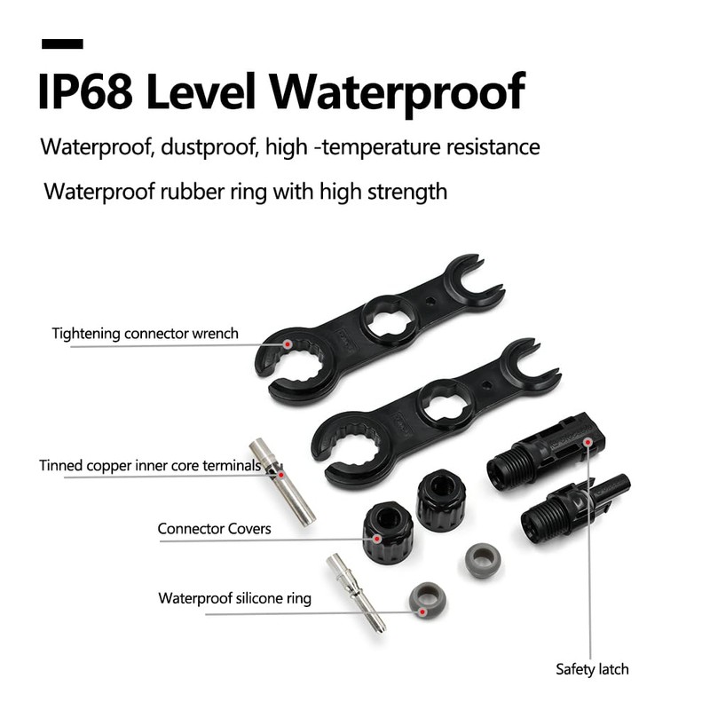 Solar PV Connector Crimper Tool Kit for 14/12/10AWG (2.5/4.0/6mm²) Solid