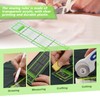 2PCS Quilting Ruler Patchwork Ruler 5x30cm, Acrylic Sewing Rule for