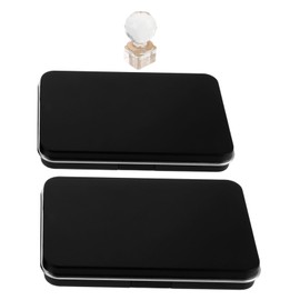 Ipetboom Multifunctional Beauty Tray Highlighter Lipstick Palette Empty Foundation Palette Empty Blush Travel Lipstick Organizer Eyeshadow Pan Blank Makeup Black Abs