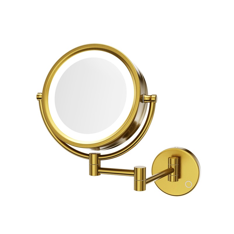 GURUN 8.5" Plug-in Magnifying Makeup Mirror with 3 Tones Dimmable