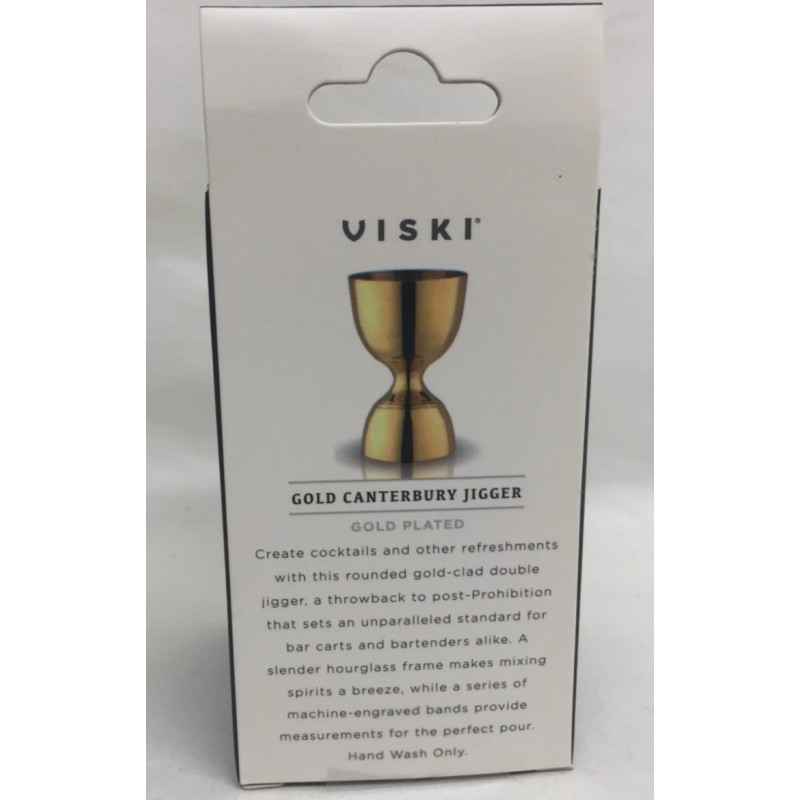 Viski NEW ~ VISKI GOLD PLATED CANTERBURY HEAVY SOLID COCKTAIL