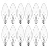 Brtstiun E12 6O Watt Incandescent Candle Light Bulbs, Dimmable B10