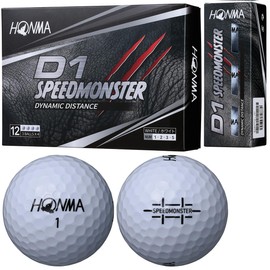 Honma Golf HONMA Balls D1 Speed Monster Balls Set of 3 Dozen (36 Pieces), White