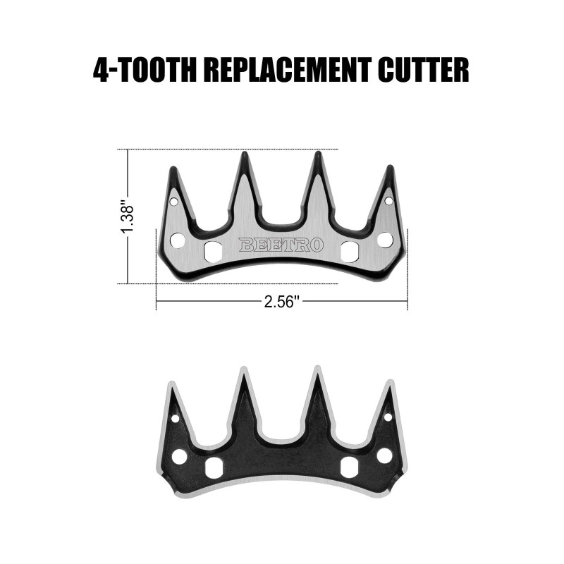 Beetro Sheep Shears Replacement Blades, Professional Stainless Steel C