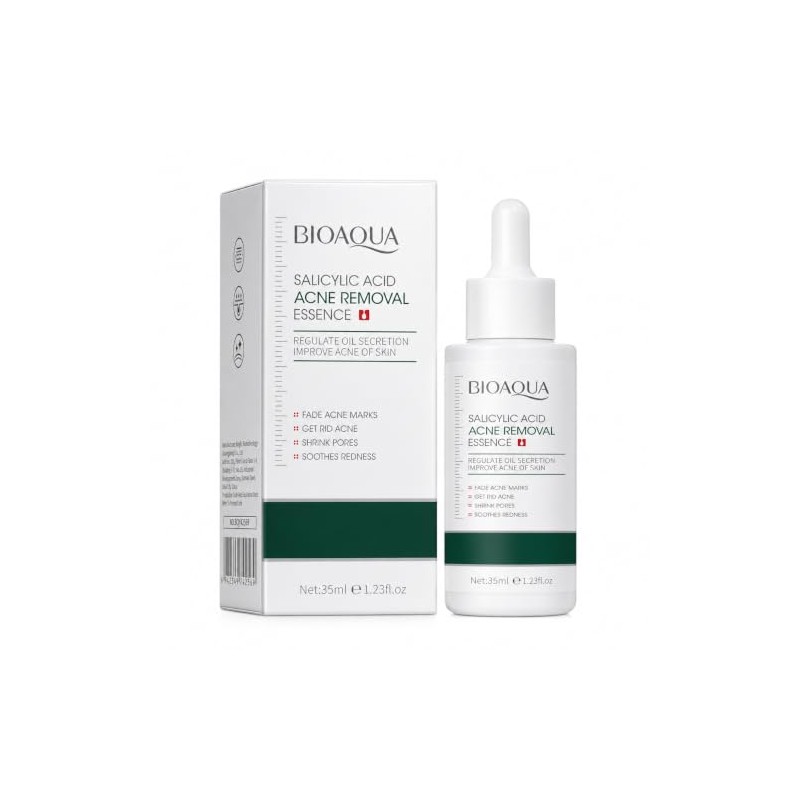 BIOAQUA Sérum Facial con Ácido Salicílico, 35 ml, para Acné,