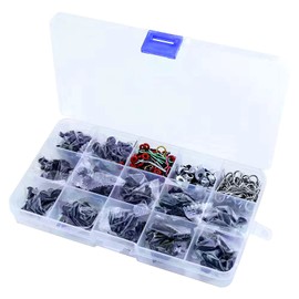 500pcs RC Screws Kit Repair Tool with Magnetic Screw Tray Hardware Mounting Kit for Traxxas Tamiya Axial Redcat HPI SCX10 Losi 1/8 1/10 RC Cars Crawler Parts