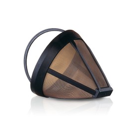 Finum Reusable and Sustainable Coffee Filter with Stainless Steel Infusing Mesh, Size 4