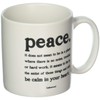 Quotable Cards Quotable Peace Mugs with Inspirational Quote, 1 EA,
