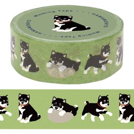 Hamamonyo Masking Tape Kuroshiba-kun