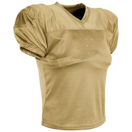 Champro Preseason Practice Mesh Football Jersey, Vegas Gold, Small