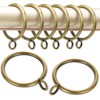 LEPEVNEY Bronze Metal Curtain Rings 55mm Inner Dia Drapery Ring