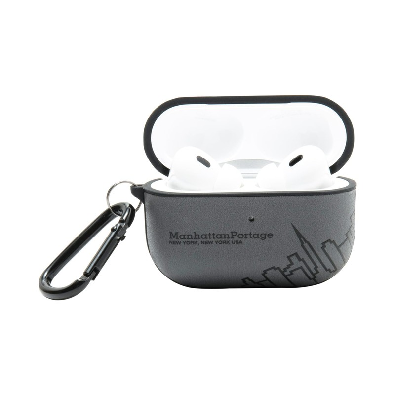 Manhattan Portage PU LEATHER Hybrid AirPods Pro Case "SKYLINE" Black