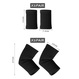 VBRHFRIF 1 Pair Of Elbow Pads, 1 Pair Of Wrist Pads, Elbow Support Sleeve, Arm Support Sleeve, Tennis Elbow Pad, Arm Sleeve Wrist Rest