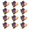 Beffkkip 12PCS MG90S 9g Micro Servo Motor Metal Gear for
