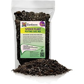 GARDENERA Premium Spider Plant Potting Soil Mix - (2 Quart Bag)