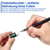 LVZONGXIN Erasable Fountain Pen with Erasable [Blue] I Includes 10