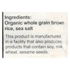 Suzie's Organic Brown Rice Cake Thins|12 Pack|Lightly Salted Low Sodium|USDA