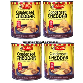 Ricos Condensed Cheddar Cheese Sauce 107 oz. 4 Pack