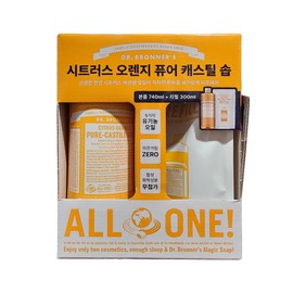 Dr. Pronus Citrus Orange Pure Castile Shop 740ML + 300ML CS / 닥터프로너스 시트러스 오렌지 퓨어 캐스틸 숍 740ML + 300ML CS