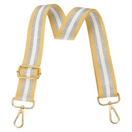 PATIKIL Taschengurt, Breiter Schultergurt Verstellbarer Crossbody-Taschengurt Universal Ersatz-Schultergurt für Damenhandtaschen Canvas-Gitarrentasche Rucksack, Gelb