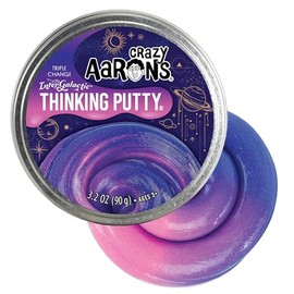 Crazy Aarons Thinking Putty - Masilla intergaláctica - Masilla triple que cambia de color para niños y adultos en una lata de 4 pulgadas, creativa e  