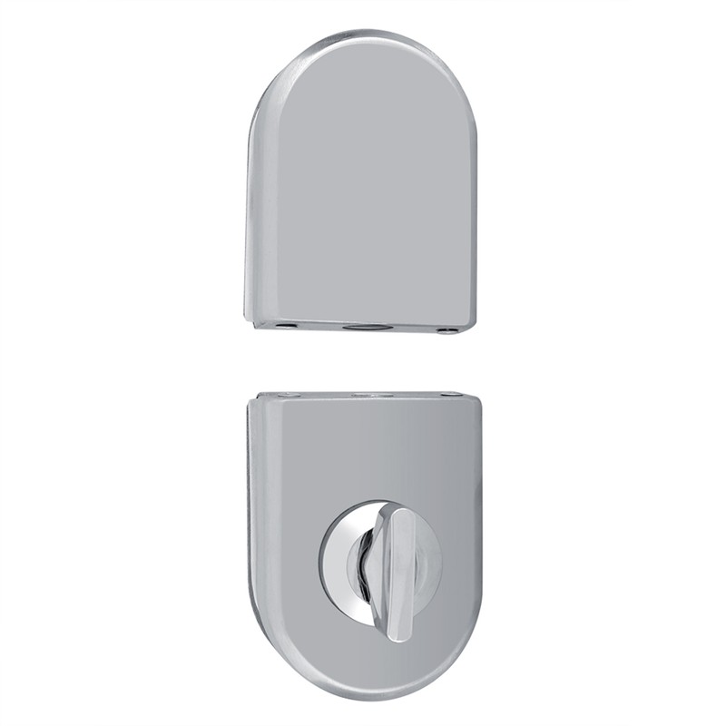 Stainless Steel 10~12mm Glass Door Lock Rotary Knob Open/Close Home