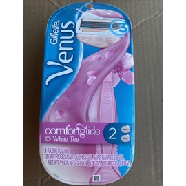 Gillette Lot of 3 Gillette Venus Comfort Glide White Tea, 1 Handle/2 Cartridges Each