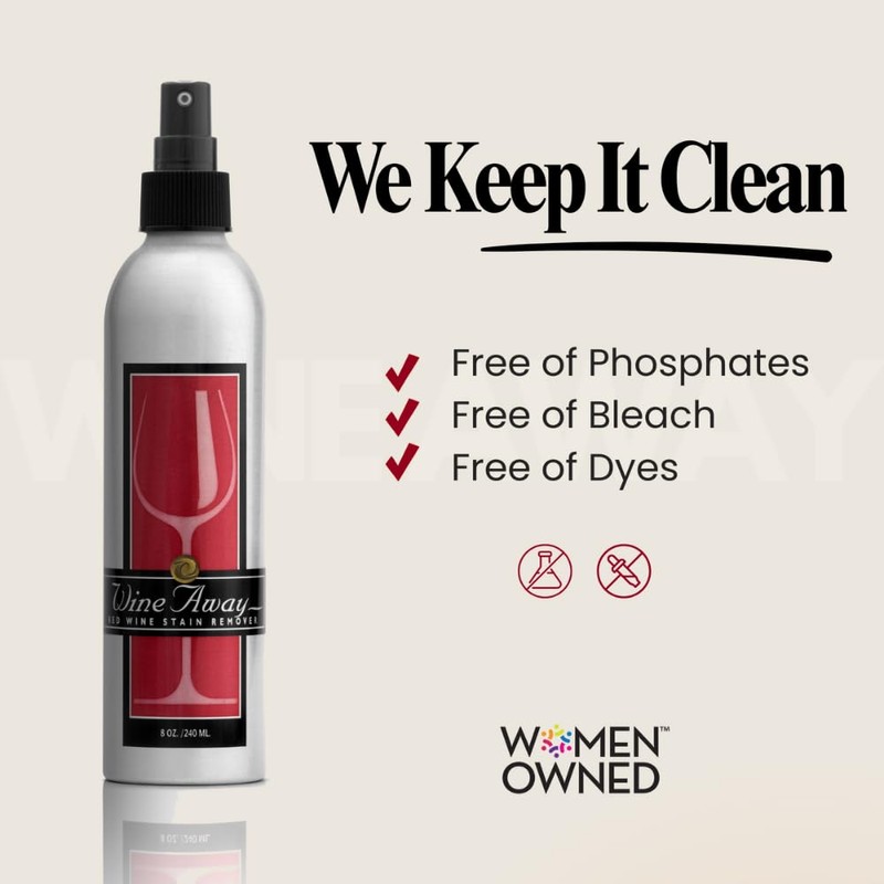 Wine Away Red Wine Stain Remover, Aluminum Signature Collection, 8oz