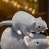 Plush Mouse Toy Funny High Simulation Gray Stuffed Mouse Animal