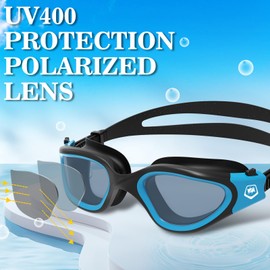 WIN.MAX Polarized Swimming Goggles Swim Pool Goggles Anti Fog Anti UV No Leakage Clear Vision for Men Women Adults Teenagers