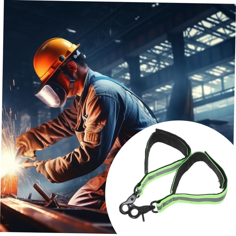 ULTECHNOVO 4pcs Firefighter Glove Straps Hook Keychain for Secure Storage