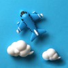 Aircraft Fridge Magnet, Airplane Clouds Refrigerator Magnets, Fun Magnets Novelty