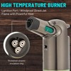 Refillable Butane Torch Lighter - Super Long Flame, Windproof, Adjustable