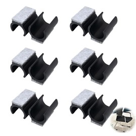 Pack of 12 Chair Gliders, Cantilever Felt Gliders for Swing Chairs, Diameter 24-25 mm, Universal Furniture Gliders, Floor Protectors, Clamping Glides for Cantilever Chairs, Protect, Scratch Protection