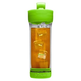 Primula Press and Go Iced Tea Maker, Travel Tumbler, Infuser Bottle, Leak-proof Flip-top Lid with Carry Loop, Dishwasher Safe, Made without BPA, 16-Ounce, Green