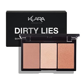 Klara Cosmetics Gold Digger Contour Bronze Blush Highlight Long Lasting Full 100% Color Pigment All In One Palette