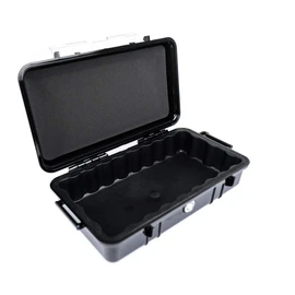 PELI 1060 Micro Case, Small Protective Case, IP67 Watertight, 3L Capacity, Made in US, Black/Black Liner