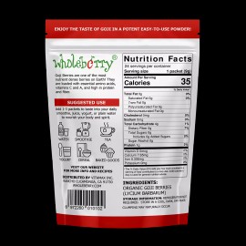 wholeberry Organic Dried Goji Berries Superfood Raw Vegan Wolfberries by Wholeberry - 64oz/4 bags