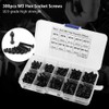 300Pcs M3 Black Button Head Hex Socket Screw Bolt Nut