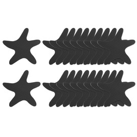 sourcing map 20pcs Non Slip Bathtub Stickers Bath Shower Floor 3.86" Anti-Slip Sticker Tape Starfish Style Decals for Bathroom Kitchen Bathtub Treads Stairs, Black