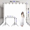 EMART 10x10FT Backdrop Stand, Photo Video Studio Adjustable&Lockable Heavy Duty