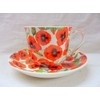 Field Poppy Jumbo Cup and Saucer