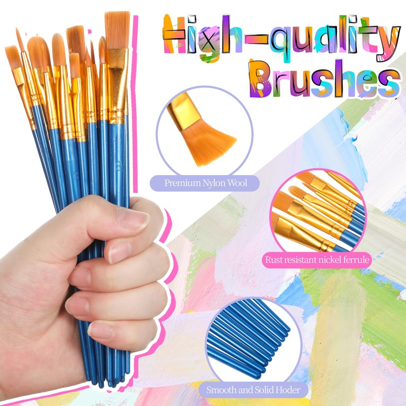 330 Pcs Painting Brushes Palettes Set, Perfect Art Painting Set