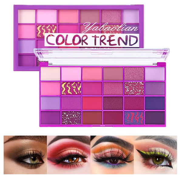 Eyeshadow, 24 Colours, Eyeshadow Palette, Matte Shimmer, Eyeshadow Nude Tones,