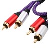 SUPVOX RCA Audio Cable Shielded Stereo Cable for Car Audio